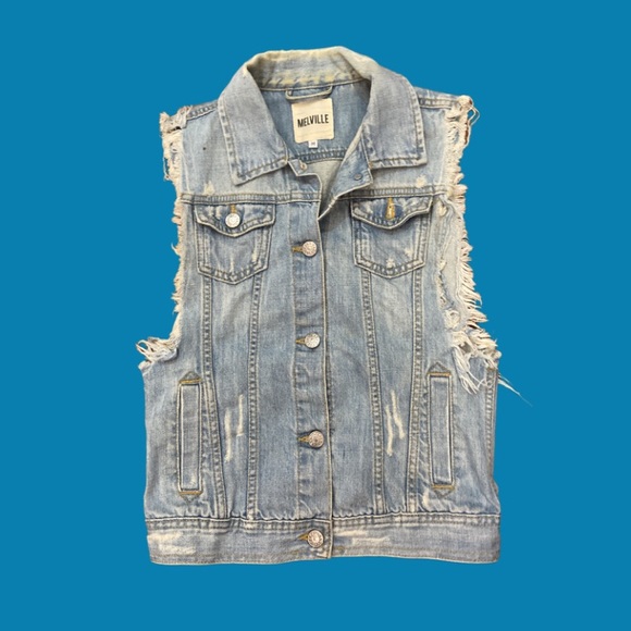 Brandy Melville Denim Vest - Picture 1 of 3